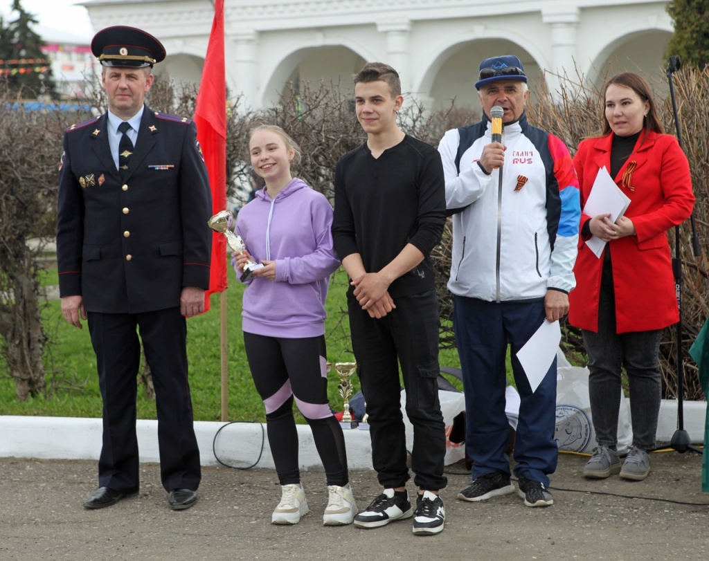 Награждение победителей эстафеты