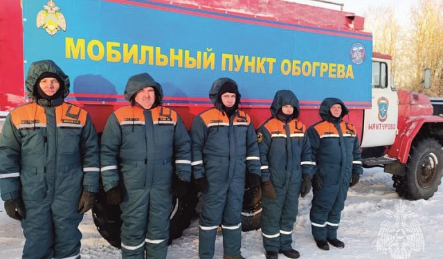 В Костромской области развернут пункт обогрева на трaссе Р-243