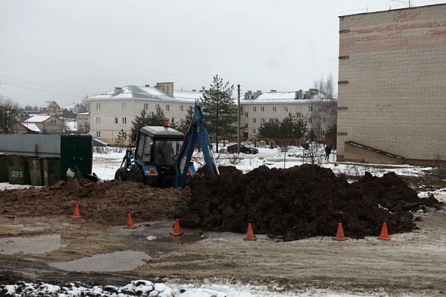 Работы по ликвидации порыва продолжаются