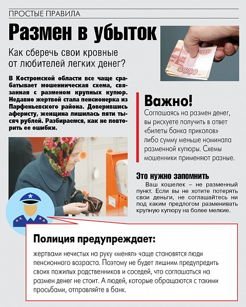 Простые правила. Размен в убыток!