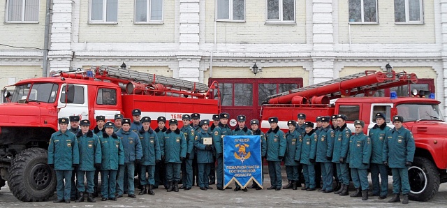 Впервые вымпел у галичских пожарных
