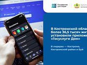В Костромской области более 36,5 тысяч жителей установили приложение «Госуслуги Дом»